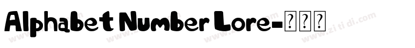 Alphabet Number Lore字体转换